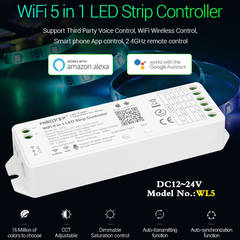 Wifi 5 in 1 Led Ʈ Ʈѷ WL5  DC12  24V R..